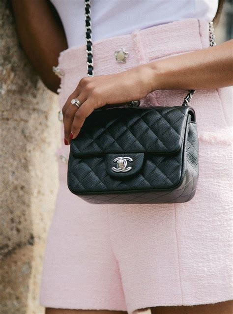 chanel square mini what fits|Chanel small bag with price.